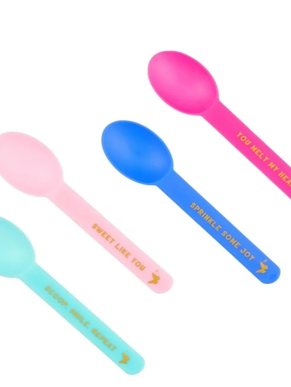 Dolly Parton Positive Message Pastel Dessert Spoons